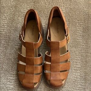 Dr. Scholl's Women's Brown Strappy Fisherman Sandals